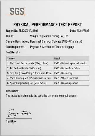 SGS test report